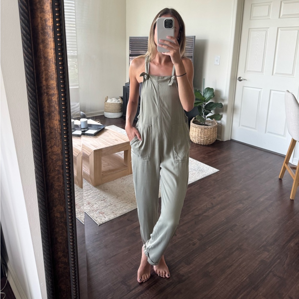 Hollister Sage Green Jumpsuit